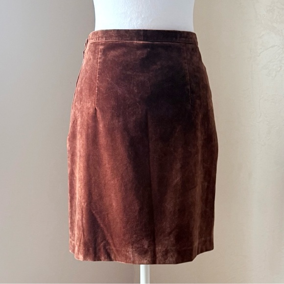 Vintage 1970s Brown Velveteen Mini Skirt S - Picture 16 of 16